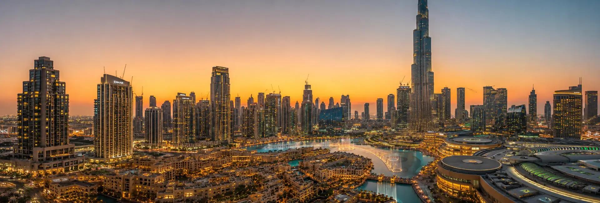 Downtown Dubai Background Image